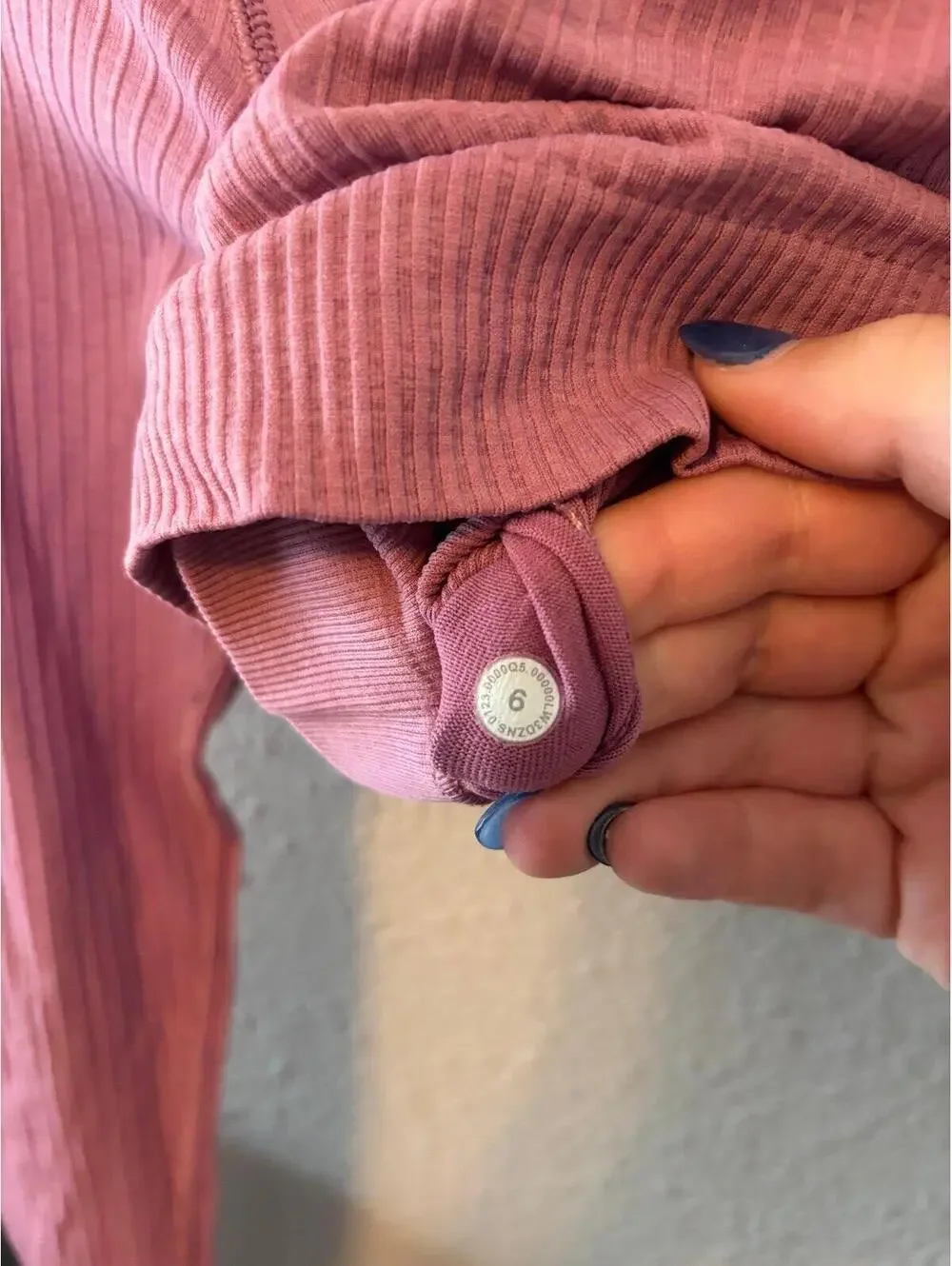 Lululemon Ebb to Street Long-Sleeve Shirt Velvet Dust Pink size 6. $88 retail.